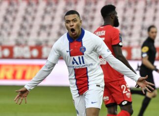 Mbappe on target twice in PSG cruise