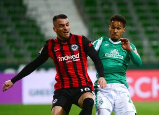 Frankfurt’s 11-match unbeaten run ended by Bremen