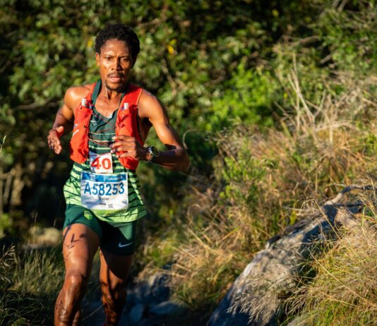 Kanyimo and Marais sparkle on the slopes of Devil’s Peak as trail running opens the Two Oceans weekend.