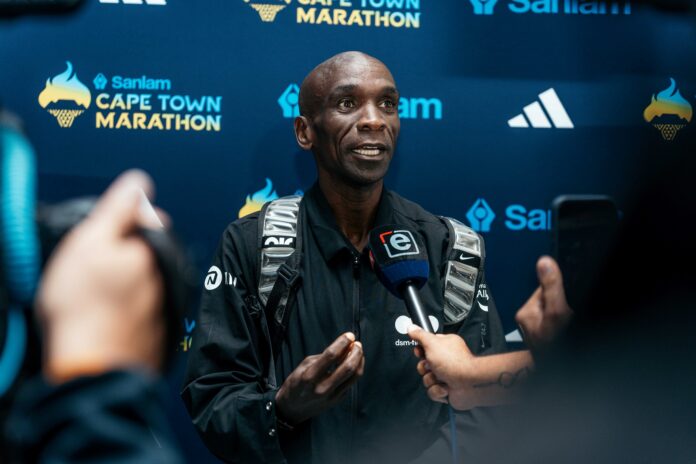 Eliud KIpchoge is in town and racing the SCTM