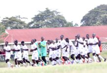 Kenya U15s footballers test waters in CECAFA championships Kenya U15 boys' team in training. Photo courtesy FKF