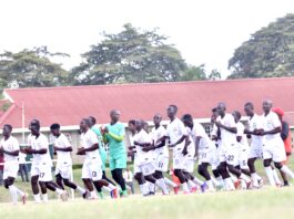 Kenya U15s footballers test waters in CECAFA championships Kenya U15 boys' team in training. Photo courtesy FKF