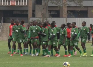 Junior Starlets intensify preparations for U17 women’s world cup Kenya U17 women's team players during a training session in Nairobi. Photo courtesy: FKF