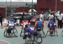 Nigeria embraces Wheelchair American football Athletes in action during a recent wheelchair American Football game in Lagos, Nigeria. Photo: Marabou News Agency
