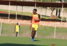 Uganda’s Slovenia-based star backs Hippos for regional glory Ocen Genesis Odiya in training with the U20 national team. Photo courtesy FUFA