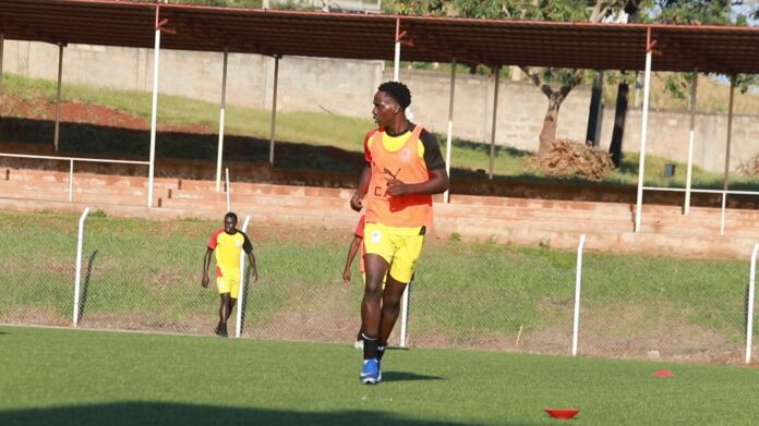 Ocen_Genesis_Odiya_in_training_with_the_national_team Ocen Genesis Odiya in training with the U20 national team. Photo courtesy FUFA