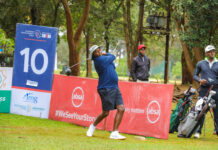 Regional stars take centre stage as Rwanda Open tees off in Kigali Samuel Njoroge tees off during the opening round of the Absa Ruiru Invitational on Sunday, August 16, 2026. Photo: courtesy