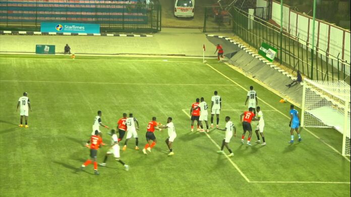 Players in action during the Vipers FC versus Entebbe UPPC FC. Photo: courtesy