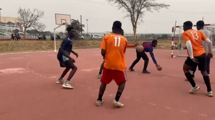 Zambia_U18_handball_players_training ZambiaU18 team handball players in training. Photo: Courtesy