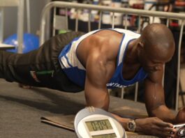 Kenyan fitness coach pushes the planking limit