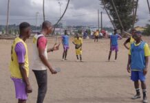 Sandrine longs for the pitch