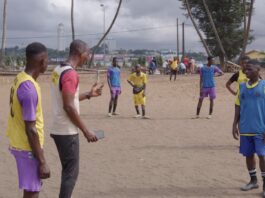Sandrine longs for the pitch